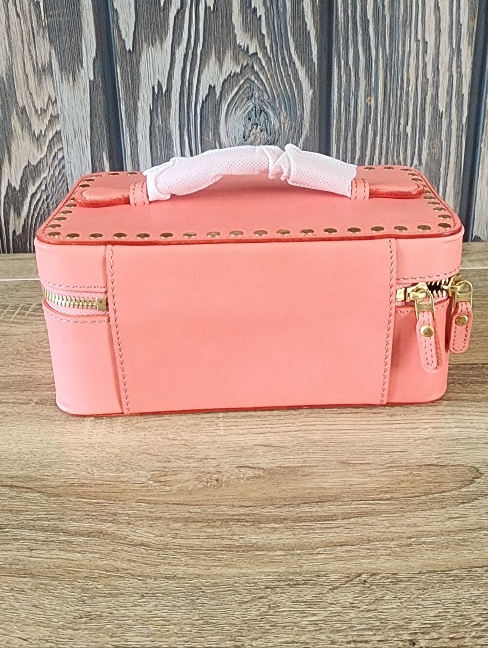 Old Trend Clivia Travel Leather Beauty Box NWT slight Flaw - Picture 4 of 8